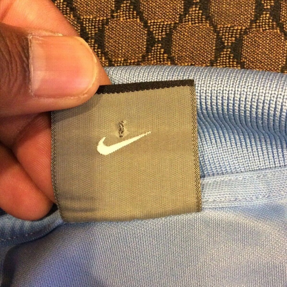 Nike Golf Dri Fit Polo Shirt Men Medium Light Blue - Picture 9 of 11